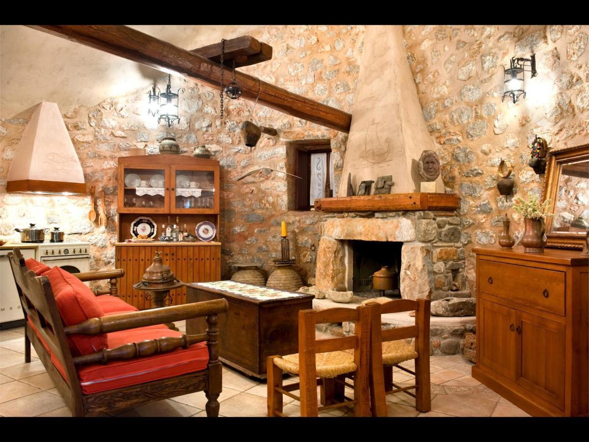 Pírgos Dhiroú Arapakis Historic Castle 아파트 호텔 객실 사진